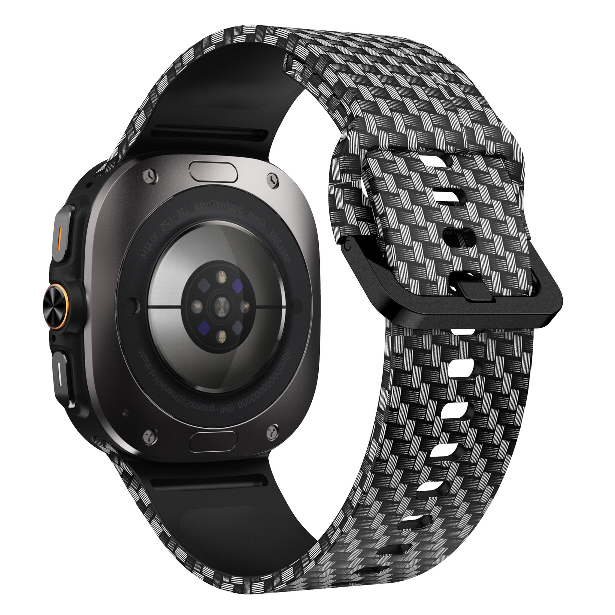Samsung Galaxy Watch Ultra 2 Print Silicone Strap (Carbon Fibre)