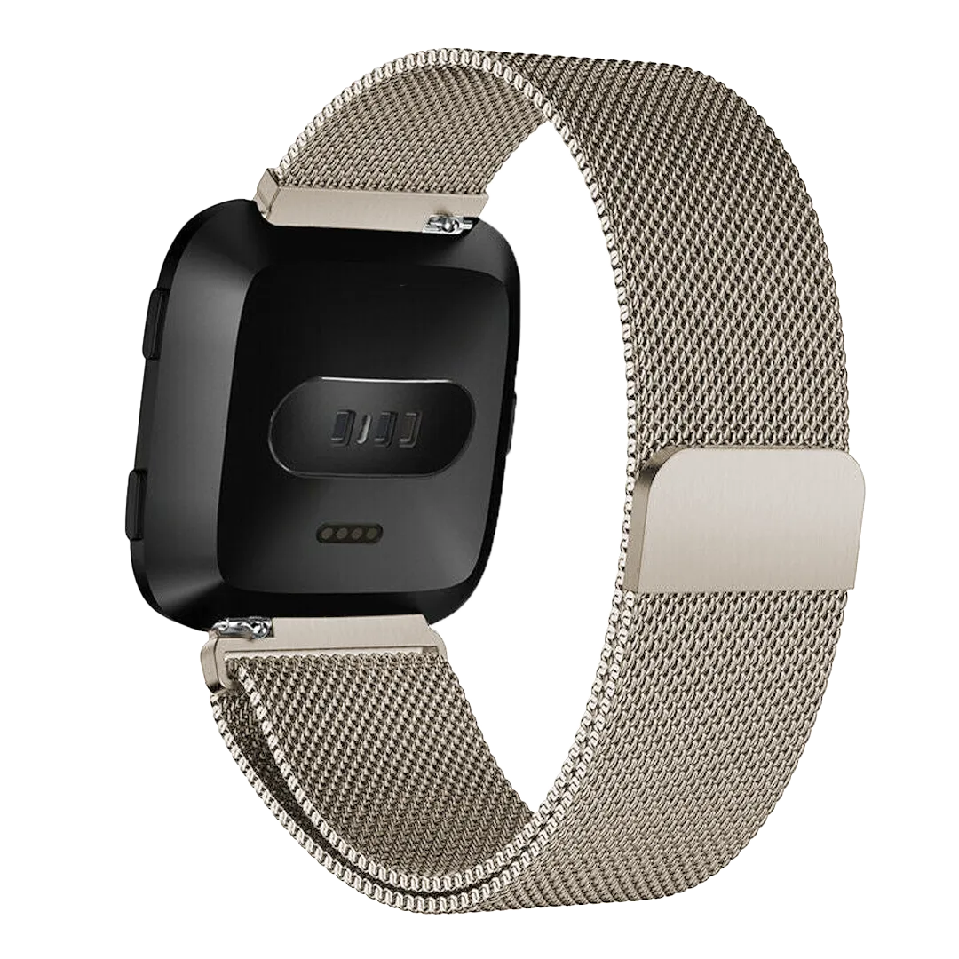 Bracelet Milanais Fitbit Versa (or champagne)
