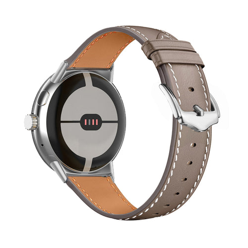 Bracelet cuir moderne Google Pixel Watch 5 - 45mm (coco)