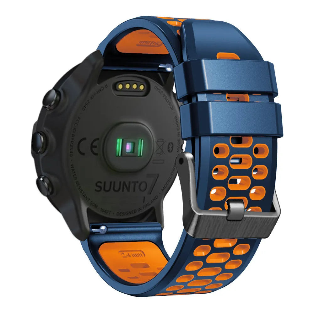 Bracelet sport avec boucle TicWatch Pro 5 Enduro (bleu/orange)