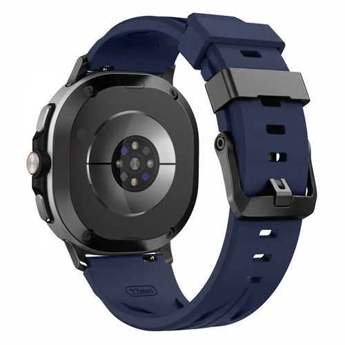 Bracelet silicone race Samsung Galaxy Watch 9 - 44mm (bleu foncé)