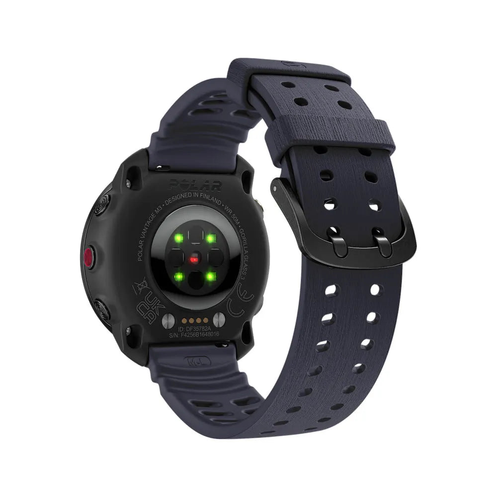 Polar Grit X2 Pro Silicone Grain Strap (Dark Blue)