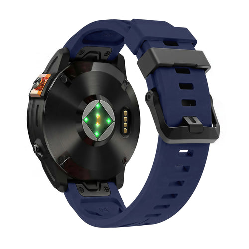 Garmin Fenix E Race Silicone Strap (Dark Blue)