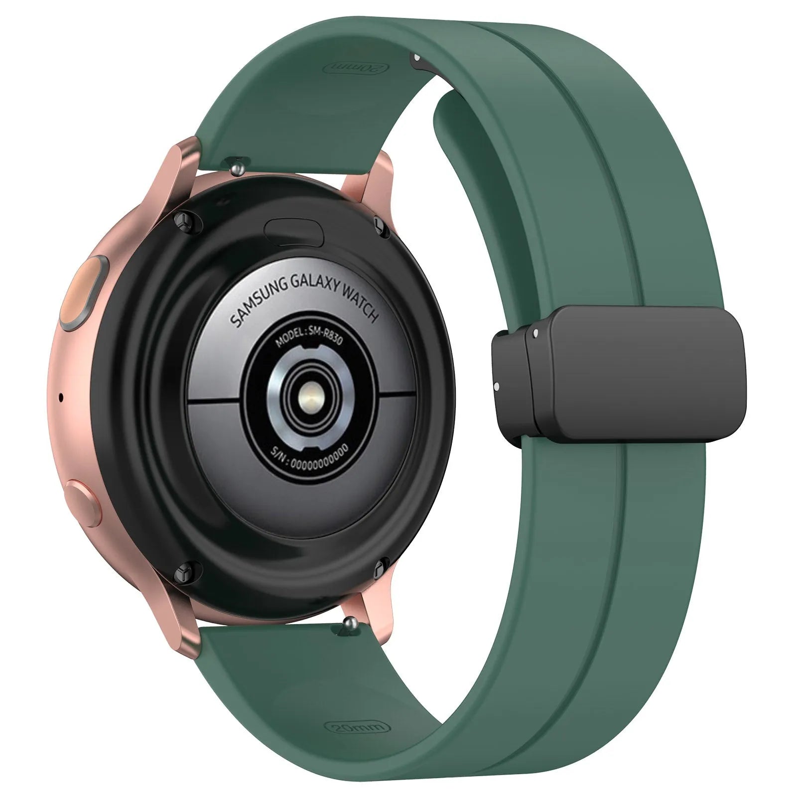 Bracelet silicone avec boucle Amazfit Bip U (Pro) (vert foncé)