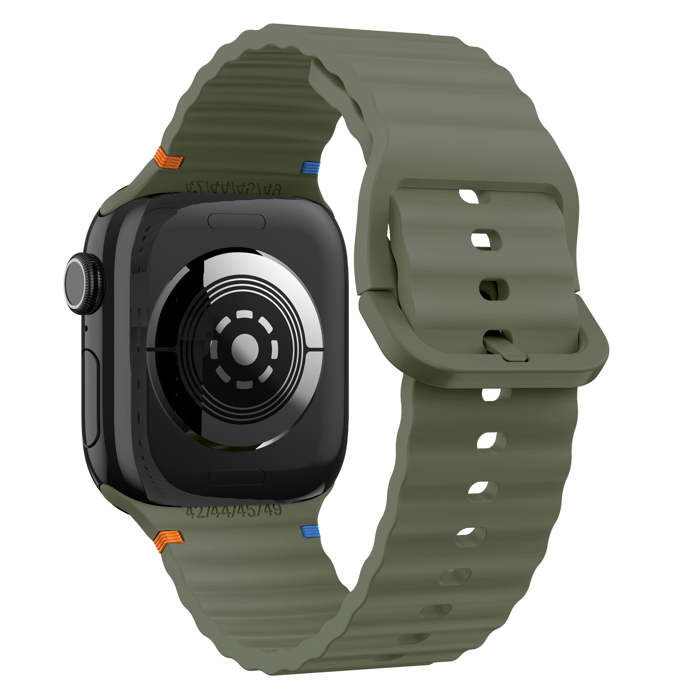 Apple Watch Ultra Wave Silicone Strap (Dark Green)