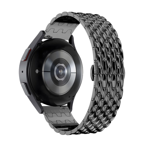 Bandz Bracelet acier 'Dragon' Garmin Vivomove Style (noir)