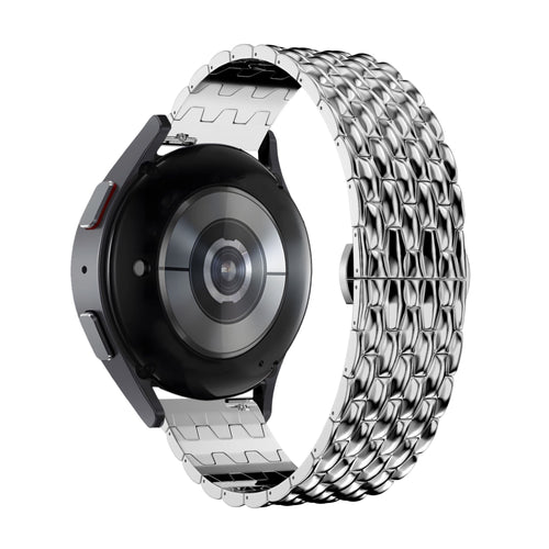 Bandz Bracelet acier 'Dragon' Garmin Vivomove Sport (argent)