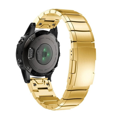 Bracelet acier Garmin Quatix 8 - 47mm (or)