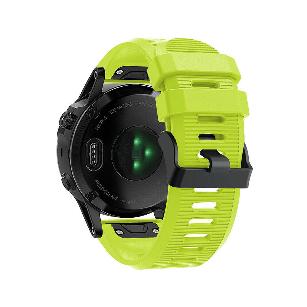 Bracelet silicone Garmin Quatix 8 - 51mm (vert clair)