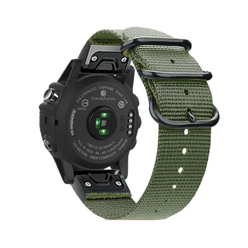 Bracelet nylon avec boucle Garmin D2 Mach 1 Pro (vert)