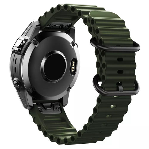 Bracelet ondulé Garmin Approach S60 (vert militaire)