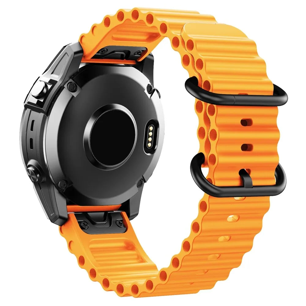 Garmin Quatix 8 Pro - 47mm Ocean Strap (Orange)