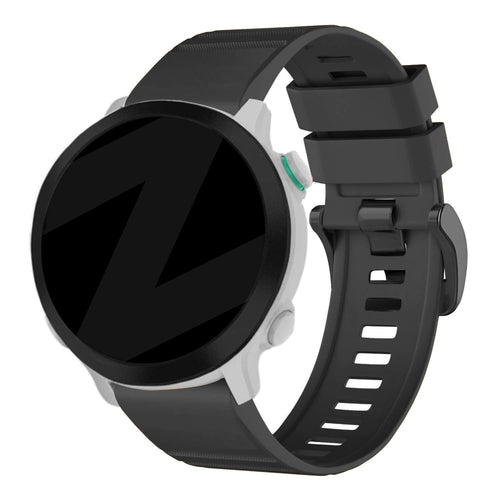 Bandz Bracelet silicone avec boucle Garmin Forerunner 965 (noir)