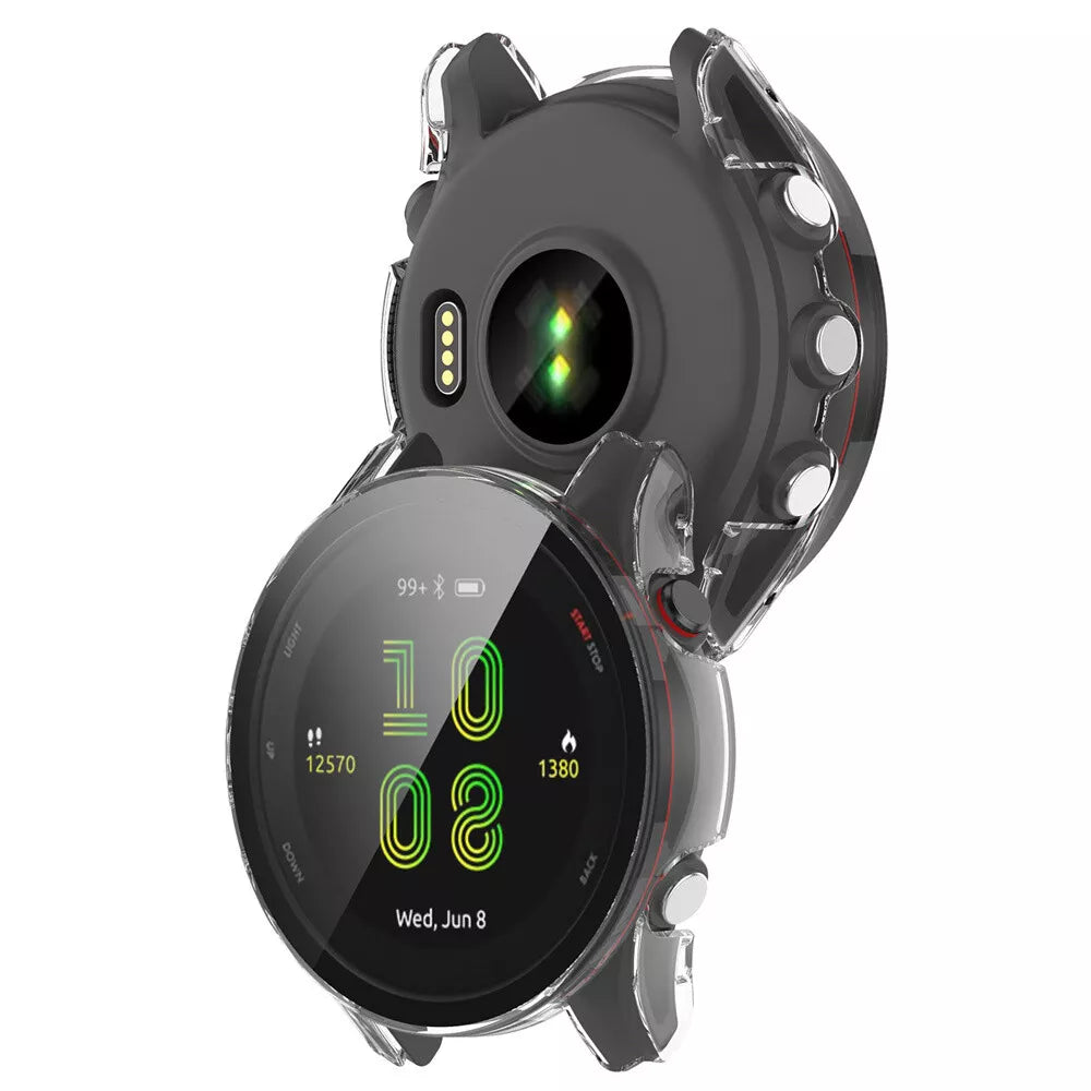 Coque rigide avec verre Garmin Forerunner 255 (transparent)