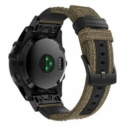 Bracelet nylon hybride Garmin Instinct 3 - 45mm (beige)