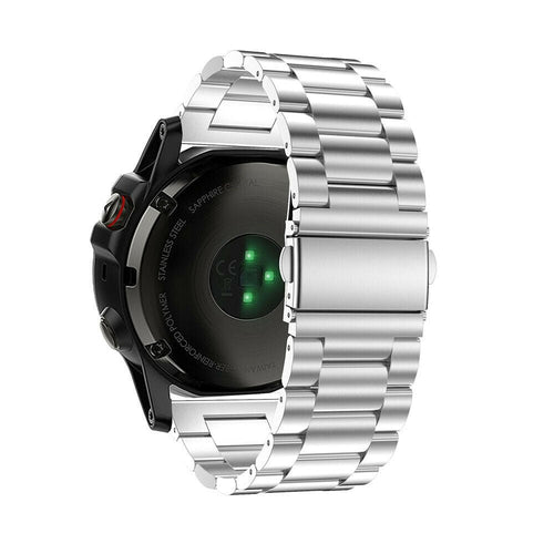 Bracelet acier Garmin Tactix 8 - 51mm (argent)