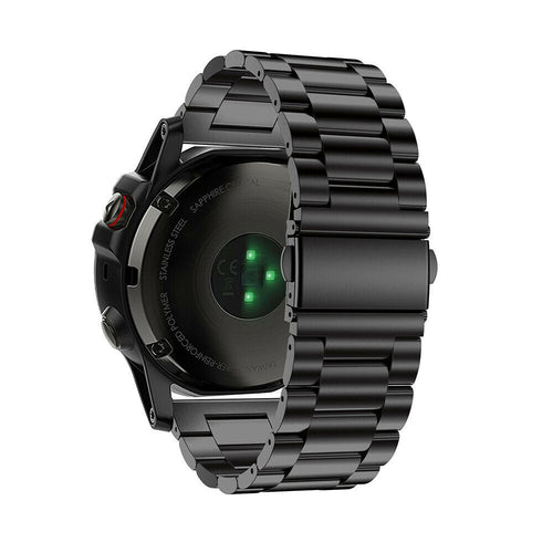 Bracelet acier Garmin D2 Delta PX (noir)