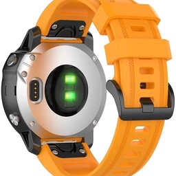 Bracelet silicone Garmin Instinct E - 40mm (orange)