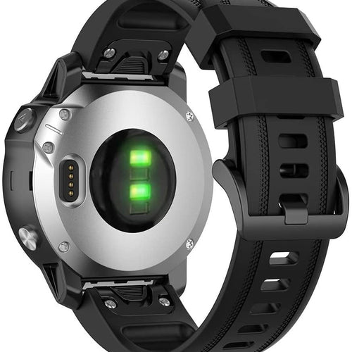 Bracelet silicone Garmin Descent Mk3(i) - 43mm (noir)
