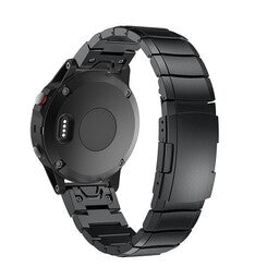 Bracelet métal Garmin Instinct 3 - 45mm (noir)