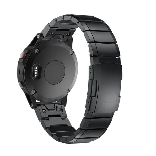 Bracelet acier Garmin MARQ (noir)