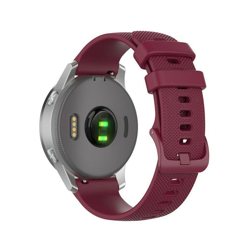 Bracelet silicone Huawei Watch 5 - 42mm (bordeaux)