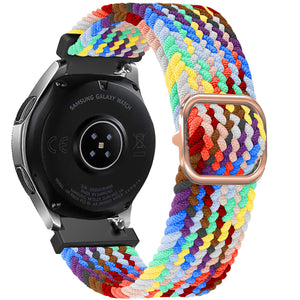 Bracelet montre nylon tissé 20mm - universal (arc-en-ciel)