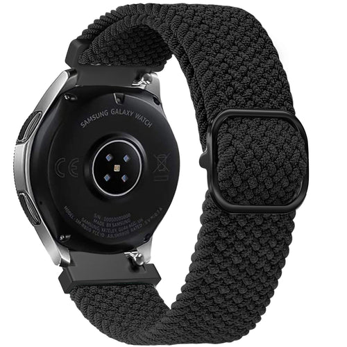 Bracelet montre nylon tissé 20mm - universal (noir)