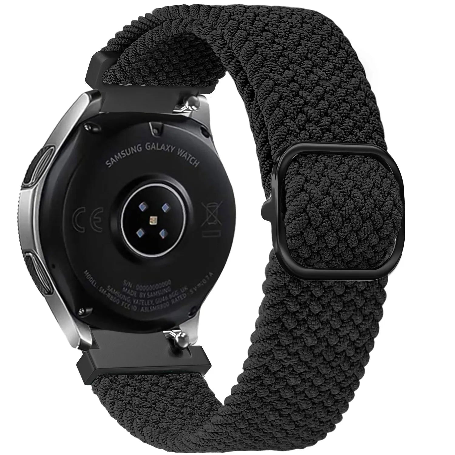 Bracelet tressé ajustable Oppo Watch S (noir)