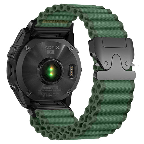 Bracelet nylon Outdoor Garmin Approach S70 - 47mm (vert)