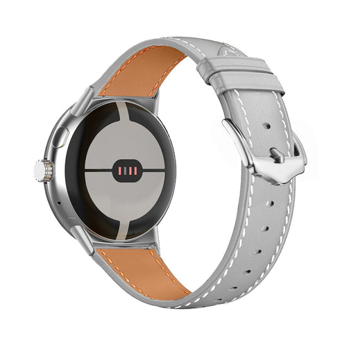 Bracelet cuir moderne Google Pixel Watch 3 - 45mm (gris)