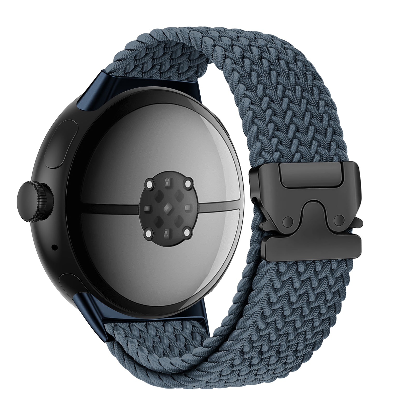 Bracelet tressé à maillons-P Google Pixel Watch 3 - 45mm (bleu-gris)
