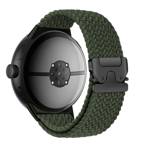 Bracelet tressé à maillons-P Google Pixel Watch 3 - 45mm (vert)