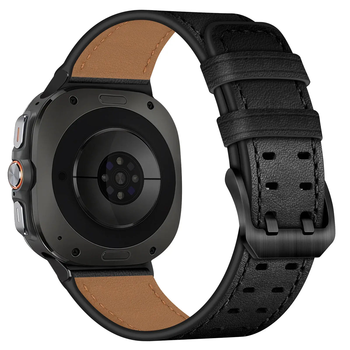 Bracelet cuir à double épingle Samsung Galaxy Watch Ultra (noir)