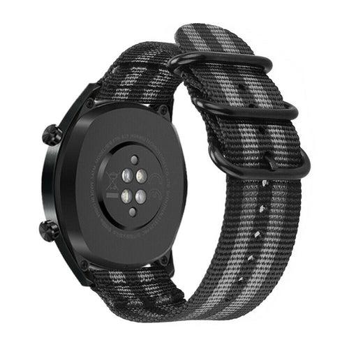 Bracelet nylon avec boucle Xiaomi Watch 2 Pro (noir/gris)