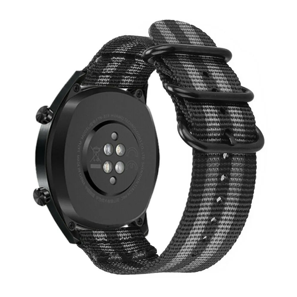 Bracelet nylon avec boucle Amazfit Bip U (Pro) (noir/gris)