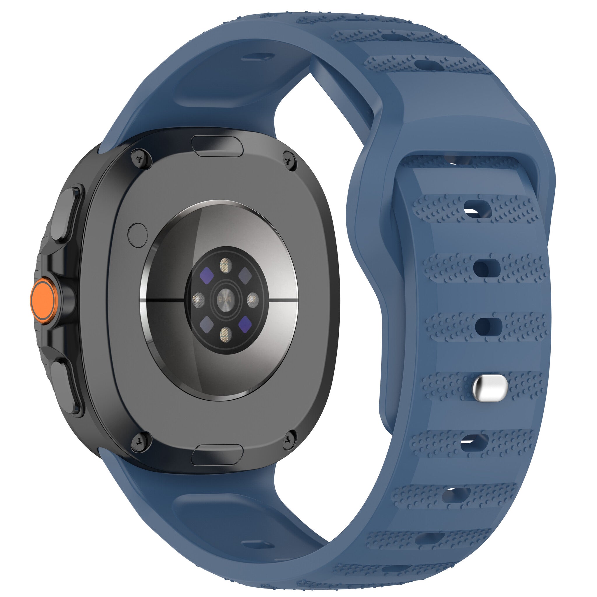 Bracelet silicone outdoor Samsung Galaxy Watch 8 - 44mm (gris/bleu)