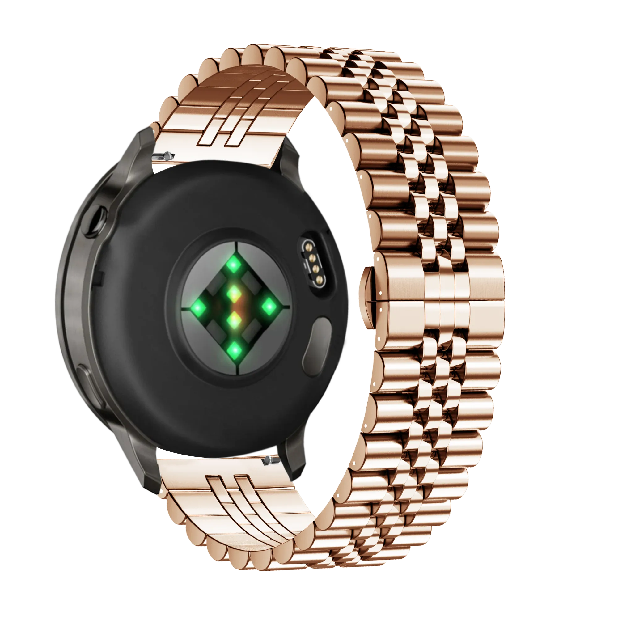 Bandz Bracelet acier 'Jubilee' Garmin Vivoactive 4s (rose or)