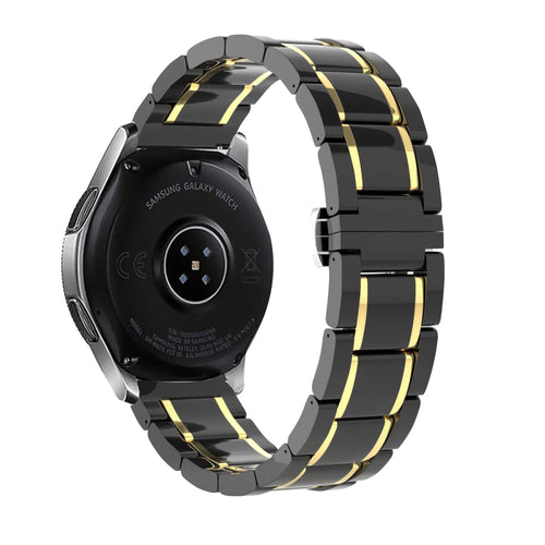 Amazfit GTR Mini Ceramic Steel Strap (Black/Gold)