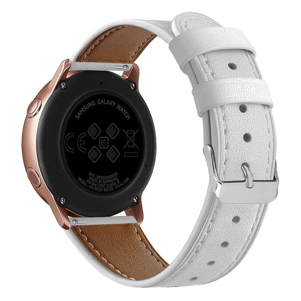 Bracelet cuir moderne Amazfit GTS 4 (blanc)