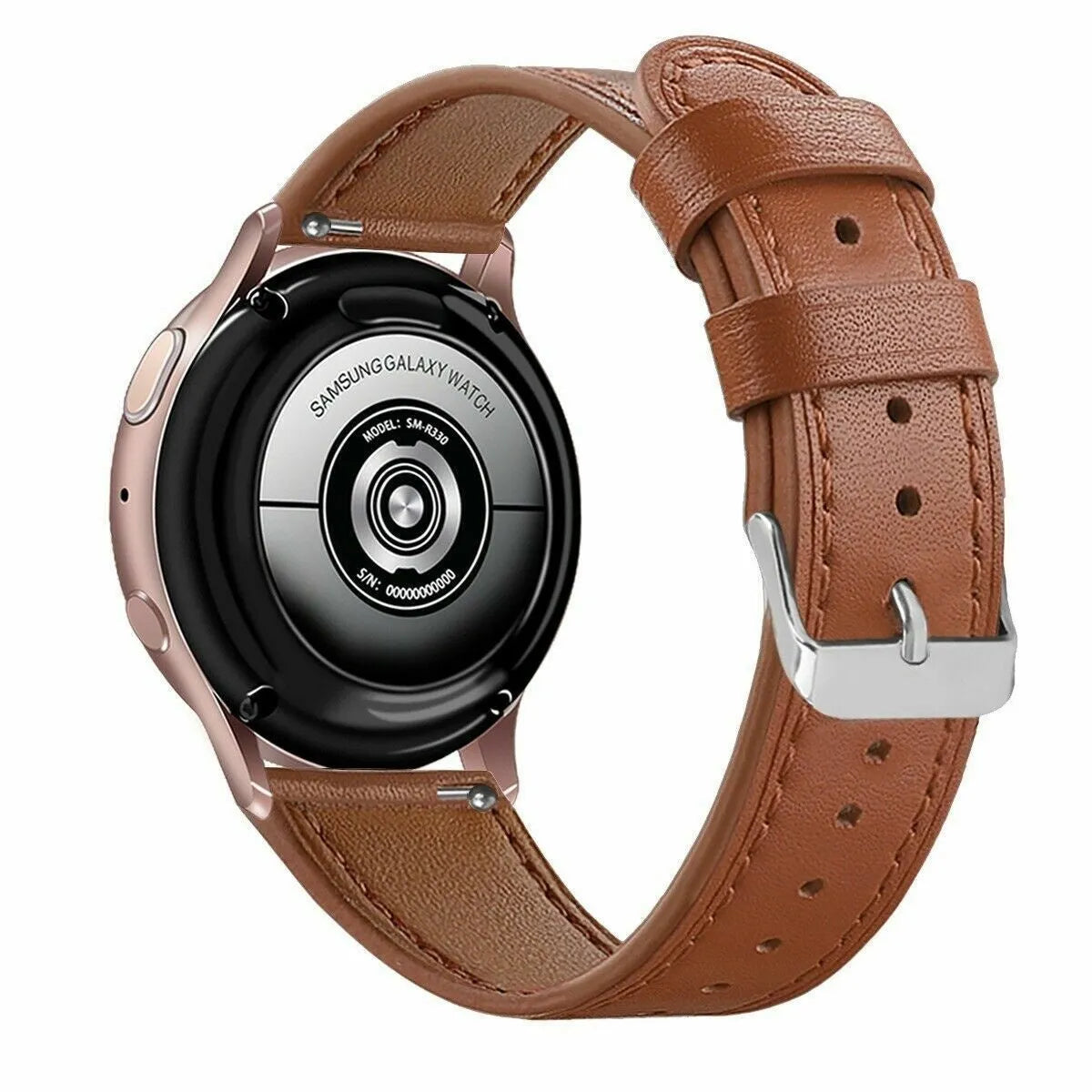 Bracelet cuir moderne Amazfit GTR Mini (marron)