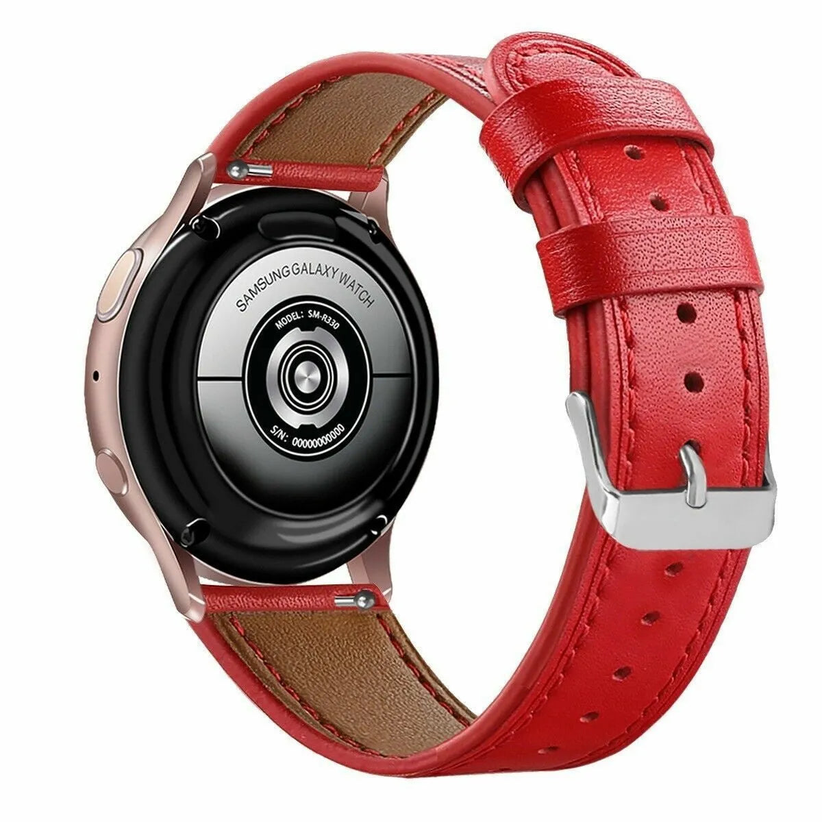 Bracelet cuir moderne Amazfit GTS 4 (rouge)