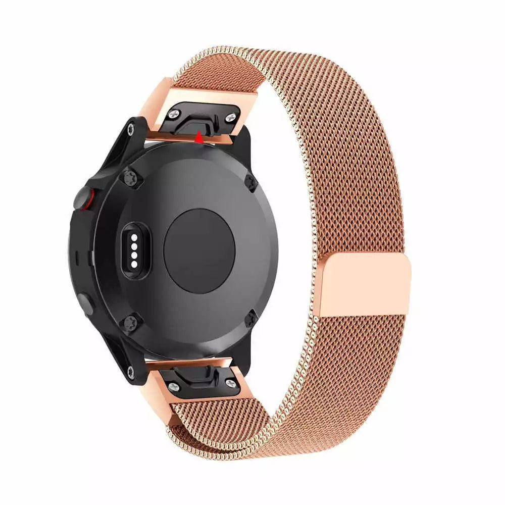 Bracelet milanais Garmin Forerunner 745 (rose or)