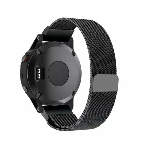 Bracelet milanais Garmin Forerunner 955 (noir)