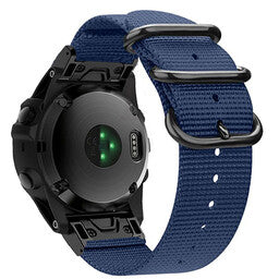 Bracelet nylon á boucle Garmin Instinct 3 - 50mm (bleu)