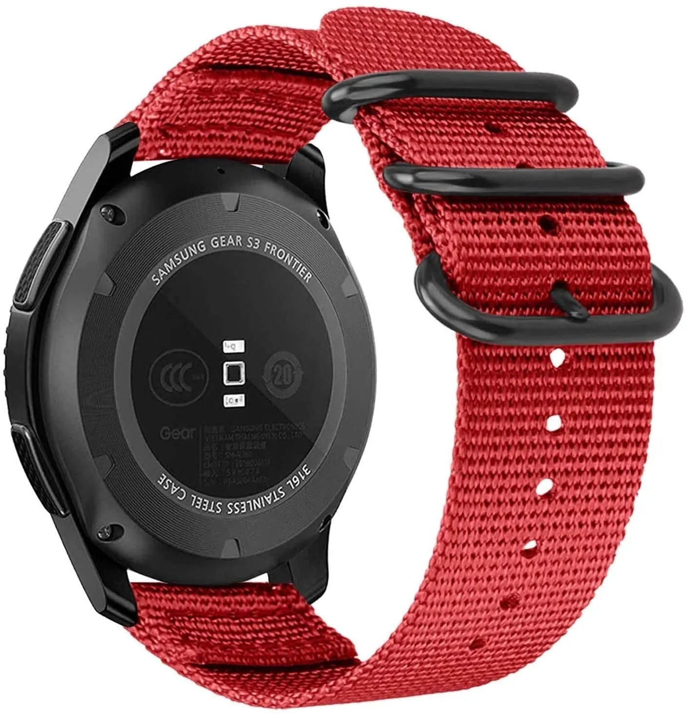 Bracelet nylon à boucle Suunto Nautic S (rouge)