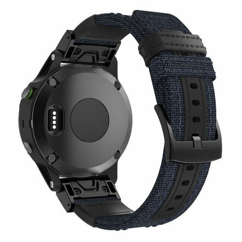 Bracelet nylon hybride Garmin MARQ (bleu)