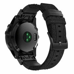Bracelet nylon hybride Garmin Instinct 3 - 45mm (noir)