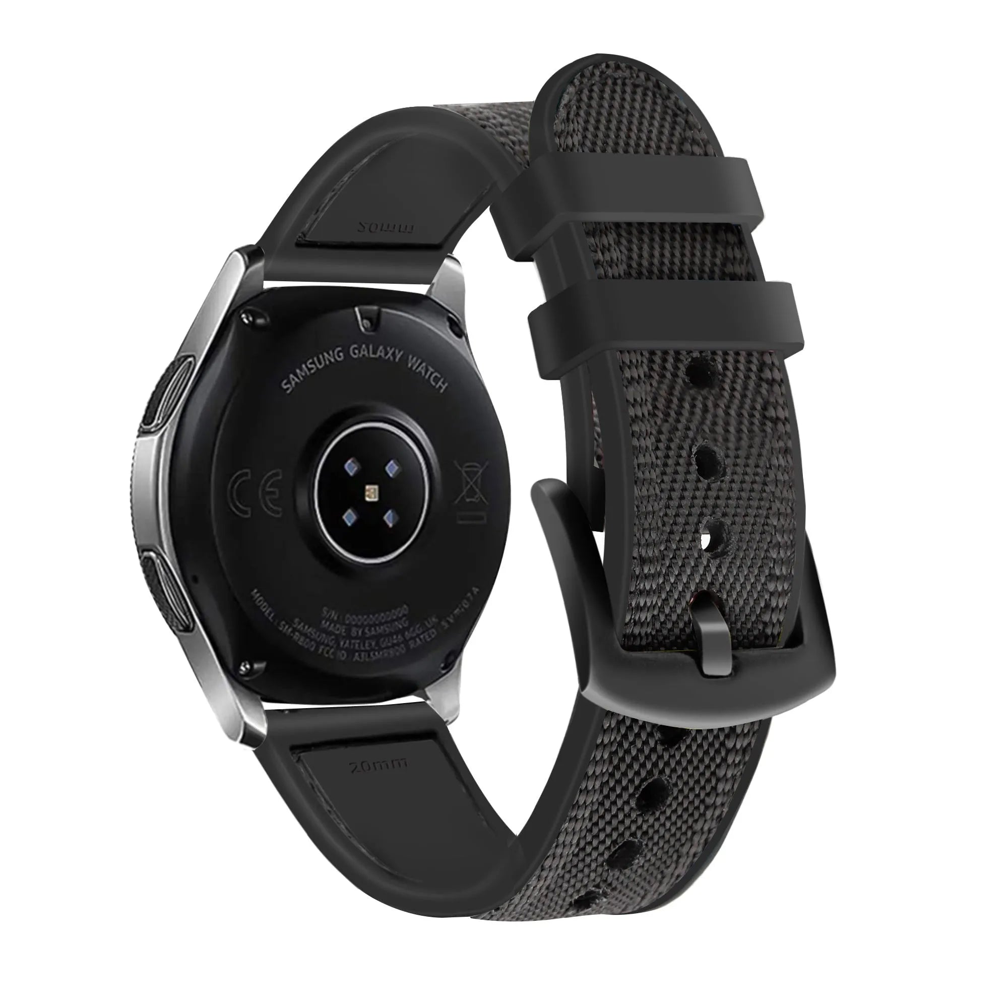 Bracelet nylon hybride Suunto 9 Peak Pro (noir)