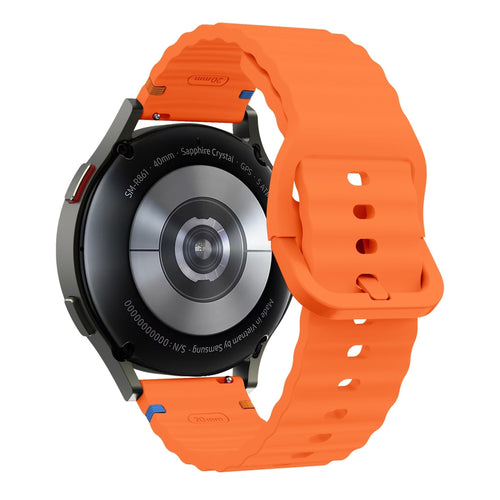 Bracelet silicone ondulé Huawei Watch GT 7 Pro (orange)